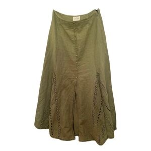 NWT Sezane jolane olive skirt size 34
